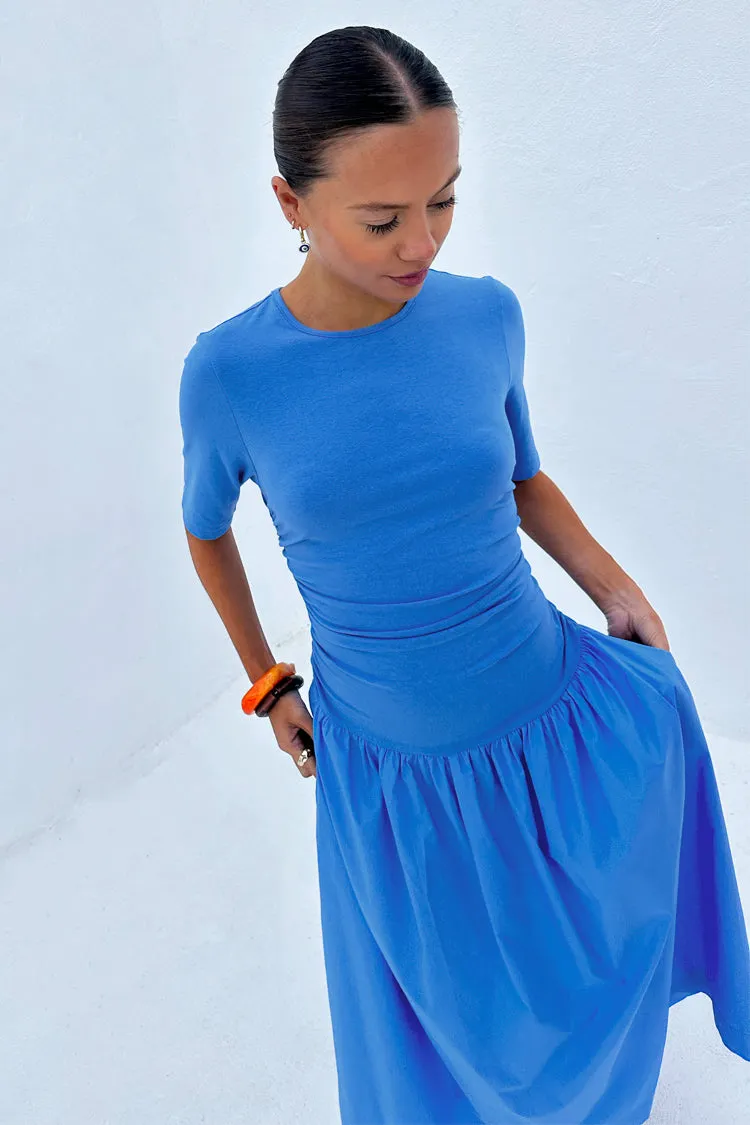 Cornflower Blue Grace Dress Vibrant Layer Lazy Pick