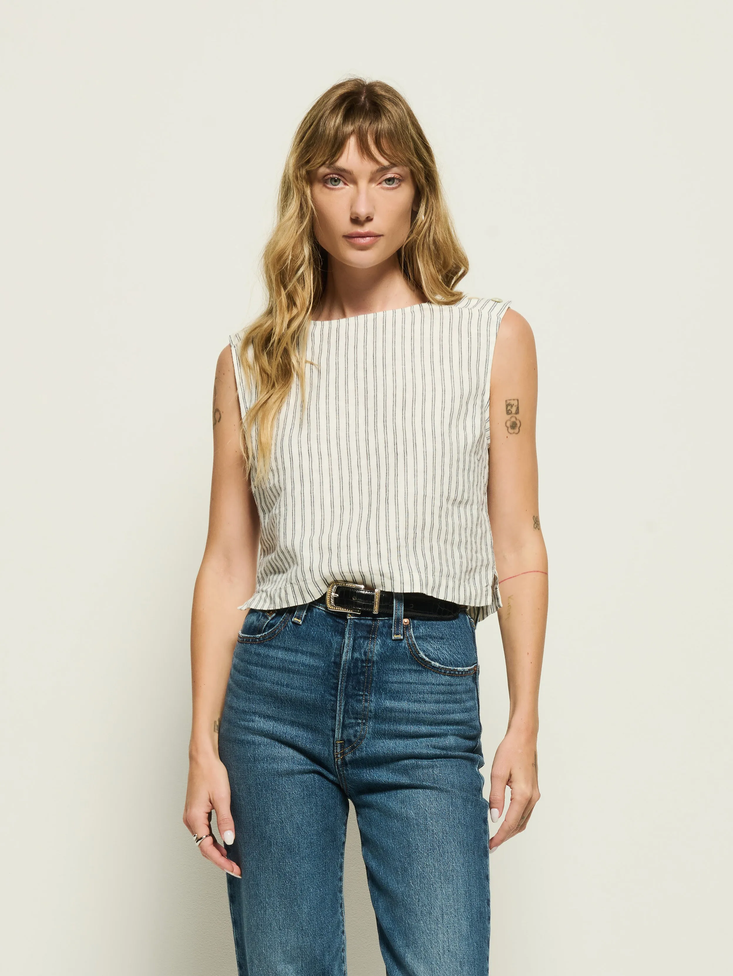 Chilly Day Essentials Value for Money Cara Stripe Tank