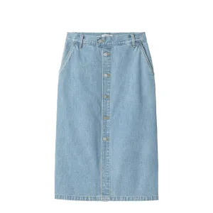 Carhartt WIP Womens Colby Skirt Blue Stone Bleached Vibrant color