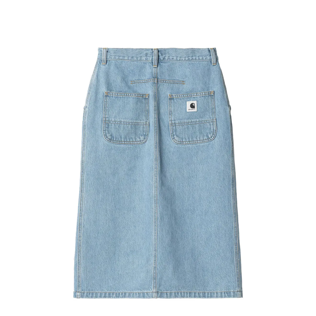 Carhartt WIP Womens Colby Skirt Blue Stone Bleached Creative Look Fashion Detail
