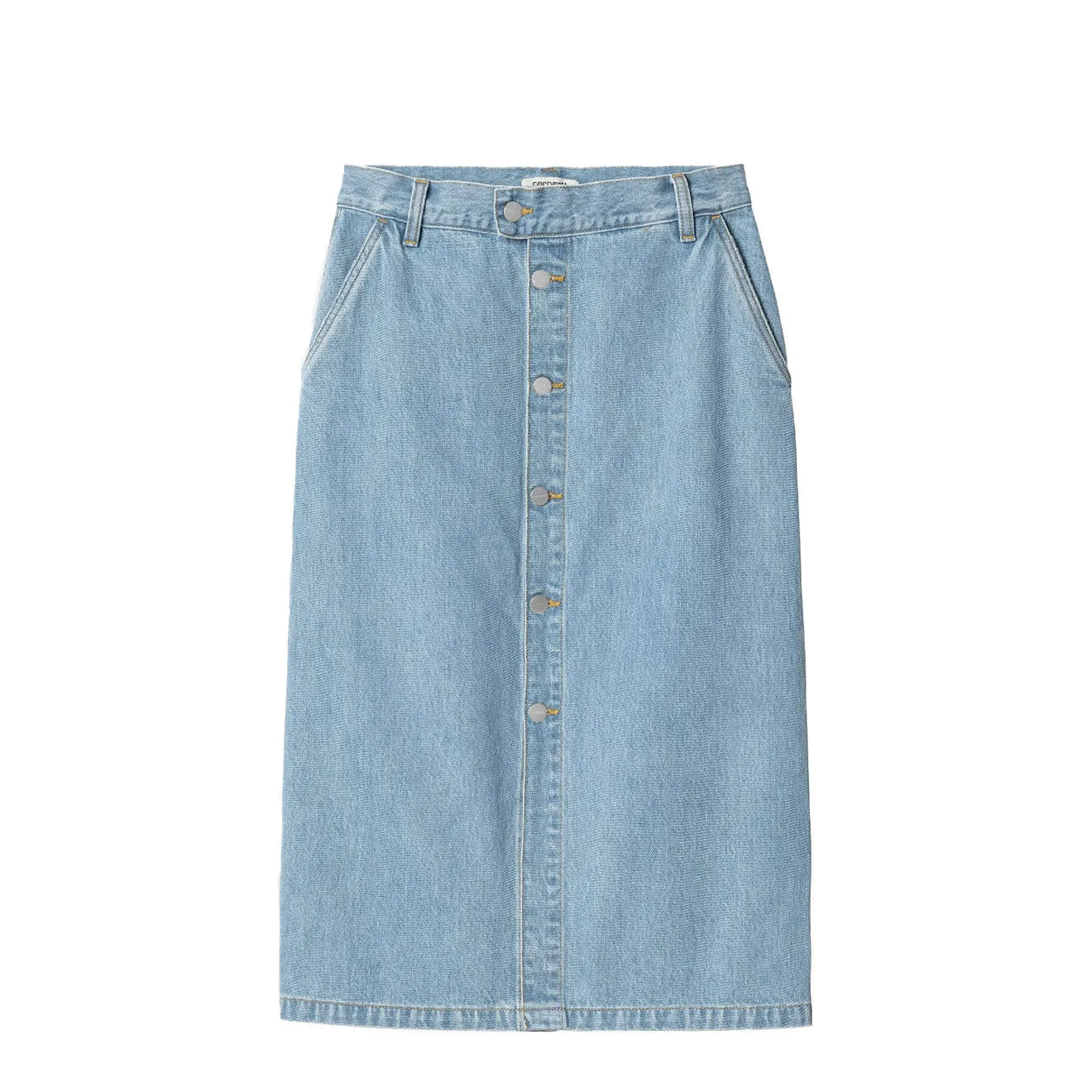 Carhartt WIP Womens Colby Skirt Blue Stone Bleached Vibrant color