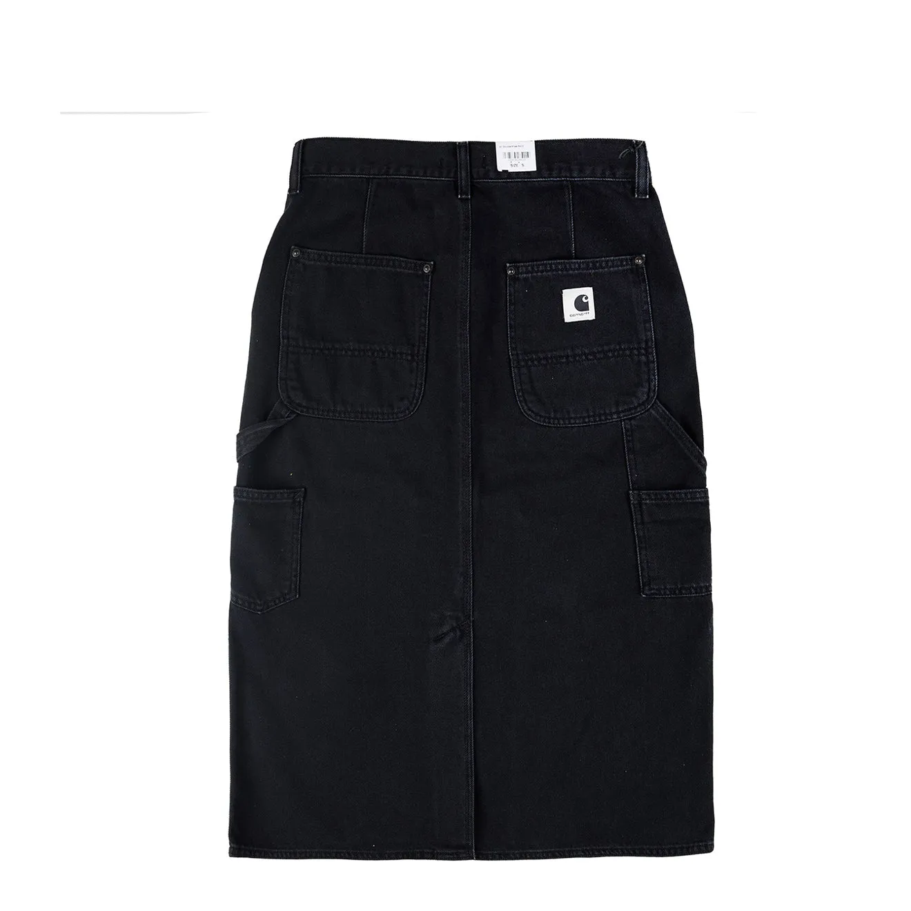 Carhartt WIP Womens Double Knee Skirt Black Stone Washed Outfit Diary Casual Edge