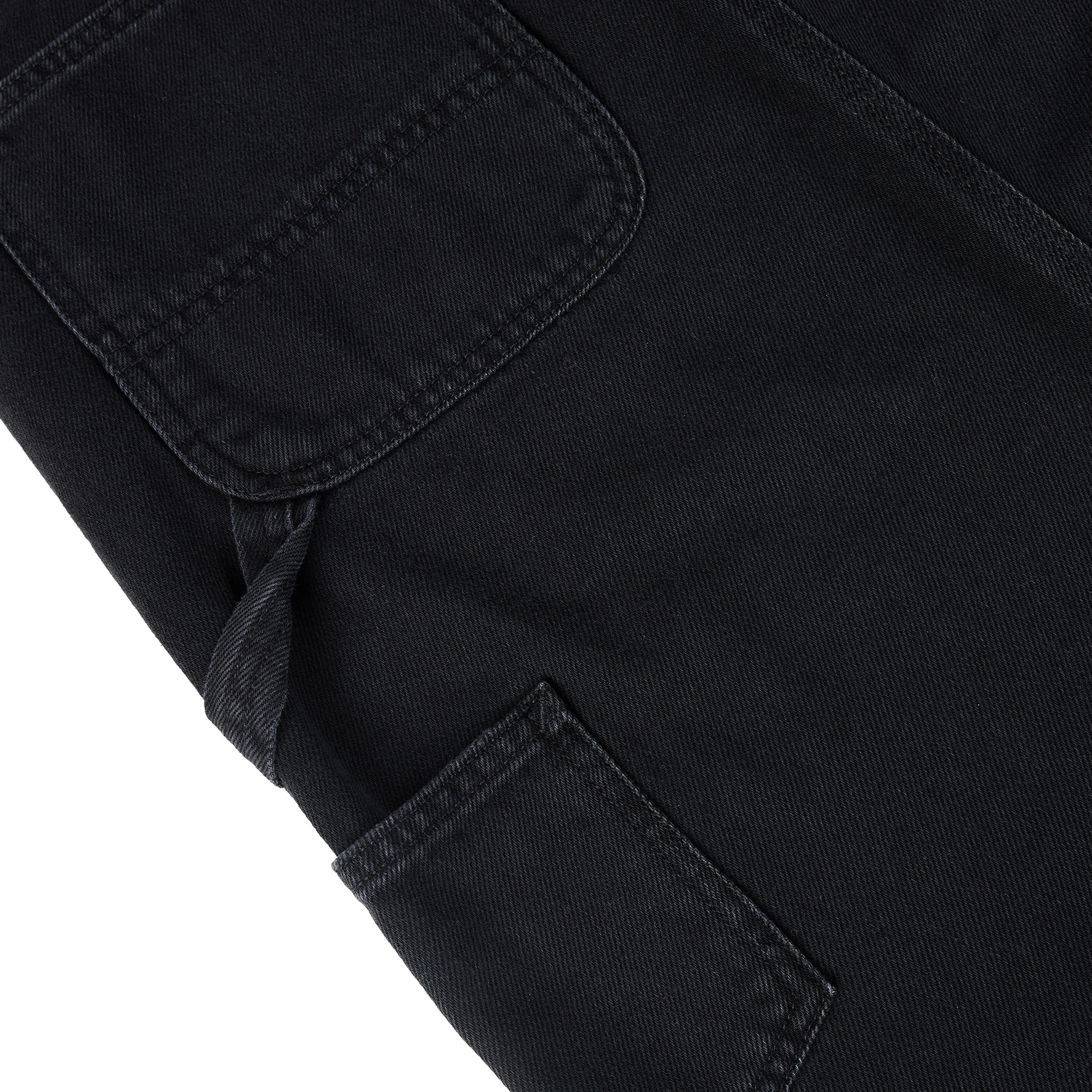 Carhartt WIP Womens Double Knee Skirt Black Stone Washed Figure Flattering