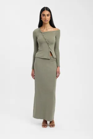 Carter Maxi Skirt Soft Lines Double Layered Design