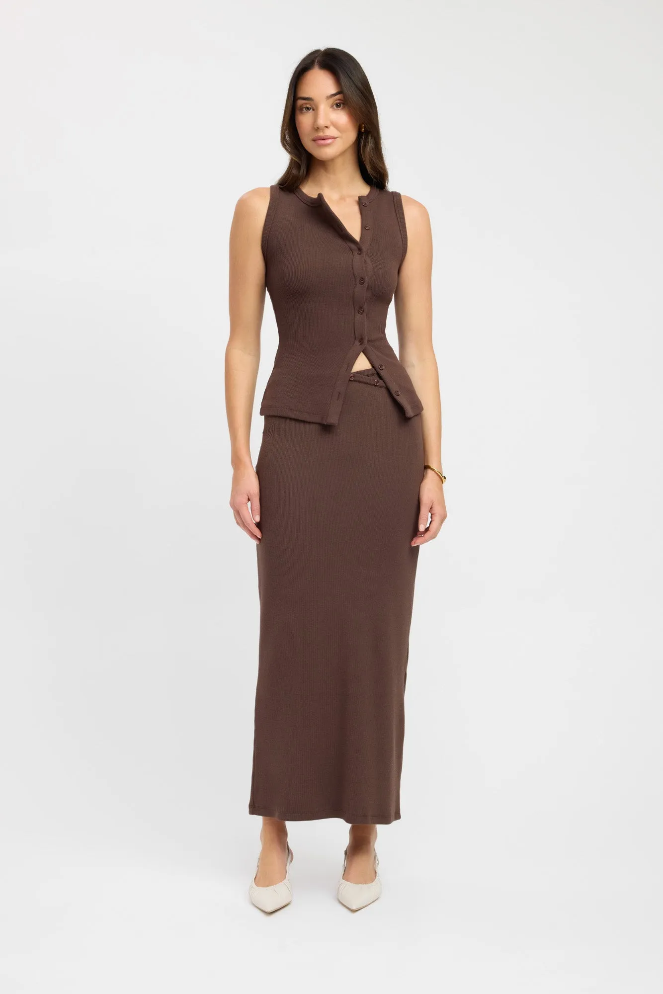 Carter Maxi Skirt Embroidered Detail