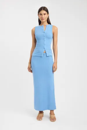 Carter Maxi Skirt Crisp Details Texture Play