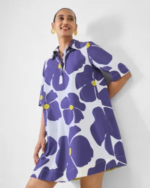 Japan Cool Beauty Zone Happy Heart Dress - Purple & White Print