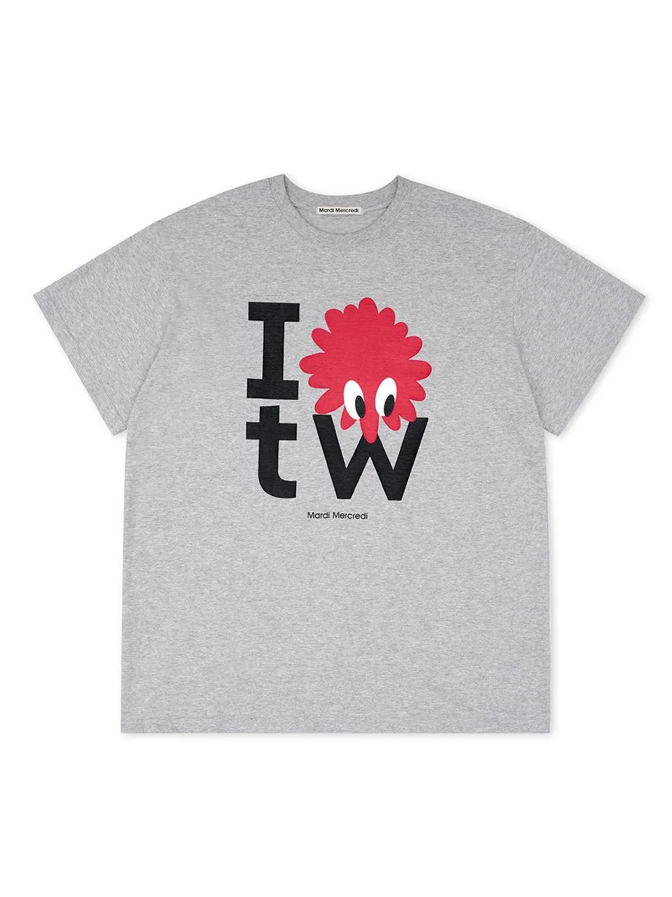 Fashion-Forward Fit UNISEX TSHIRT I LOVE TW_GREY