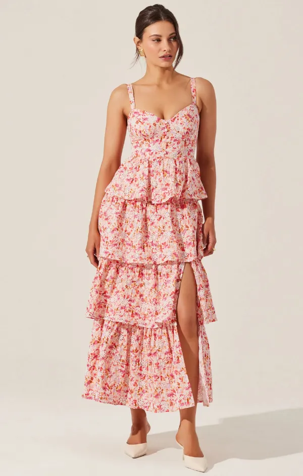 Farm Scene Drawstring-Closure Midsummer Dress