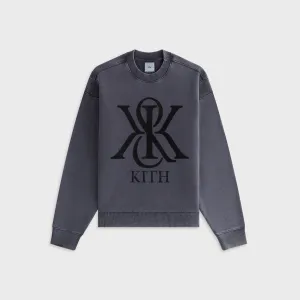 packable Cozy Street Kith Women Asher III Crest Crewneck - Black