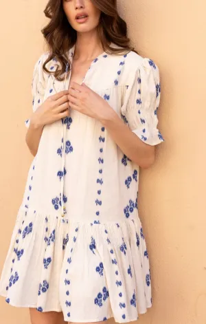 Smocked Drop Mini in Wicklow Blue Studio Style Euro Ease