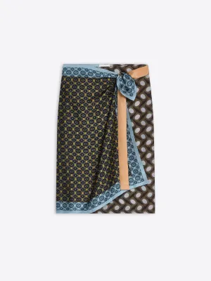 Soft Tones Wrap scarf-skirt