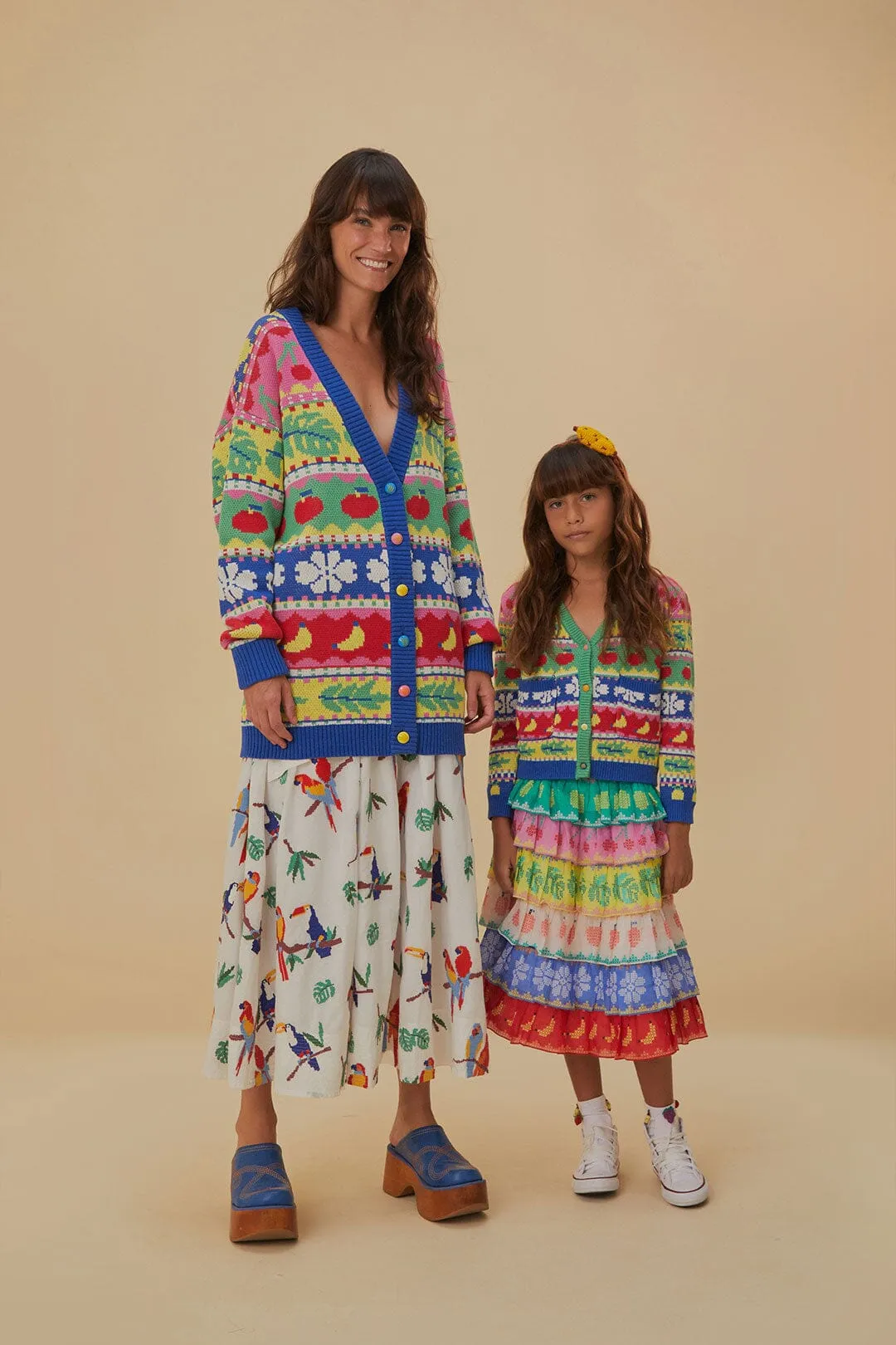 Sweet Orchad Knit Cardigan Urban Classic Double Layered Collar