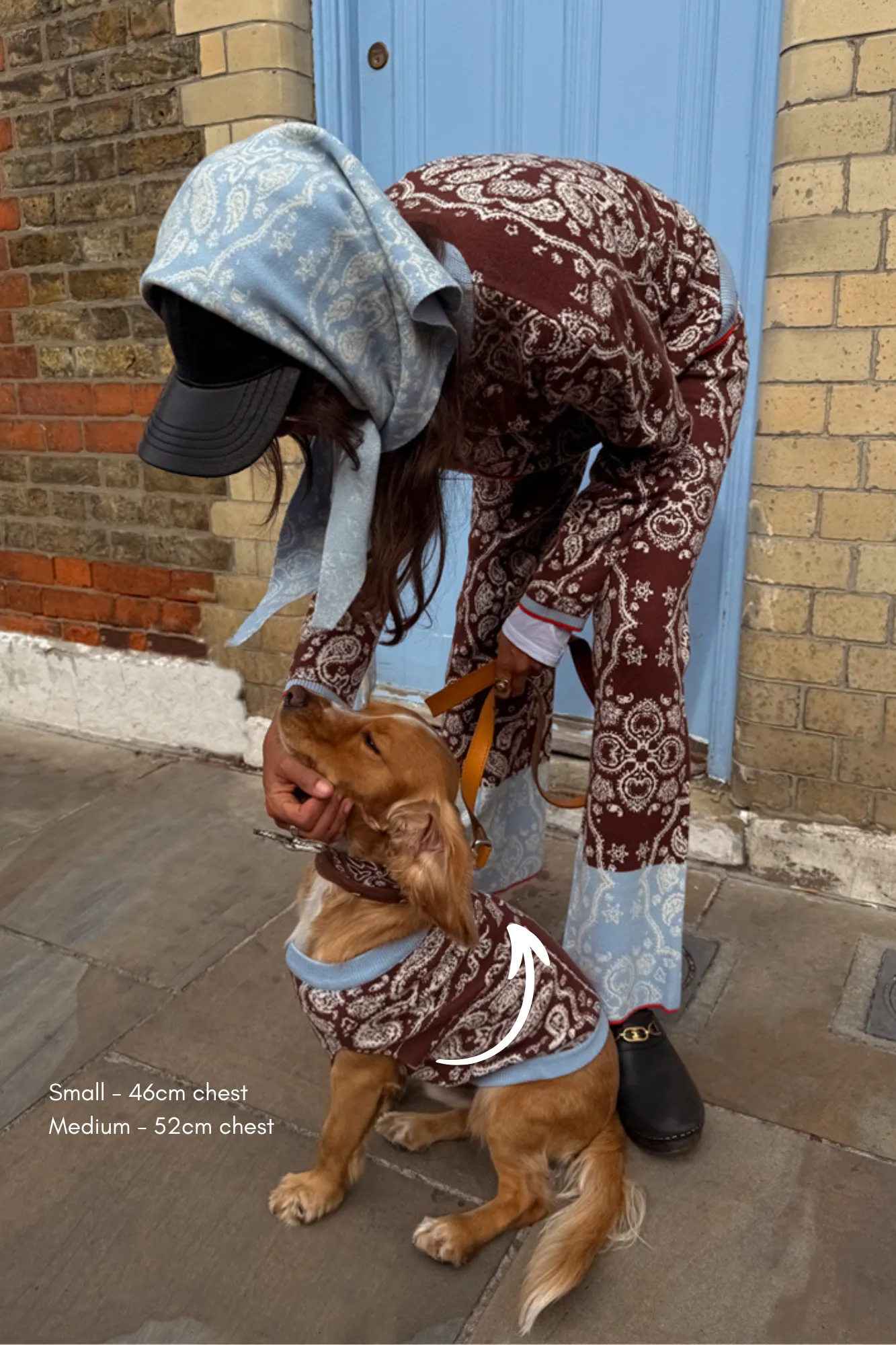 Knitwear Repair Toolkit Chocolate Bandana Dog Jumper