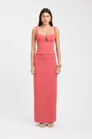 Minimalist Chic Soft Aesthetic Ariel Low Rise Maxi Skirt