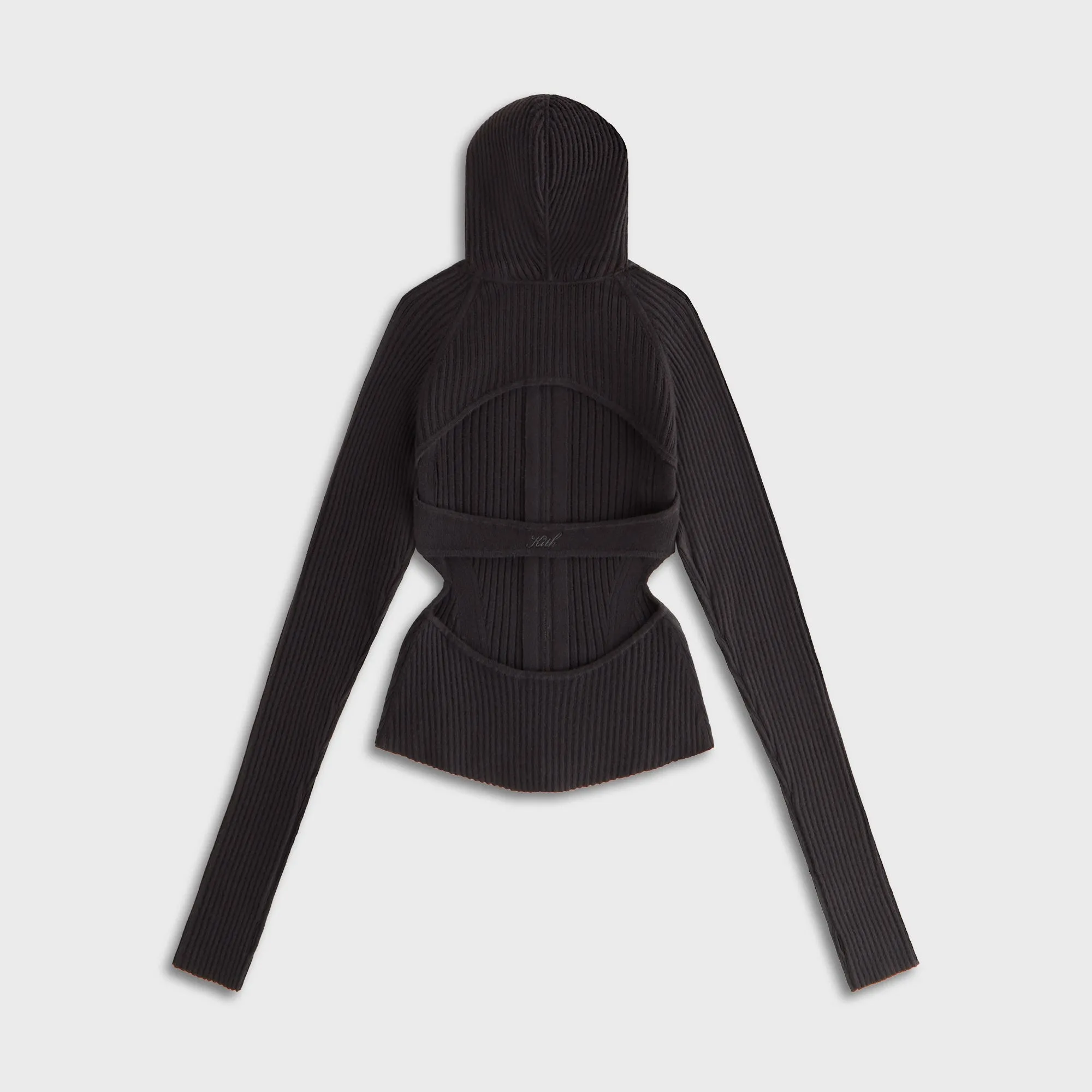 surfing suitable Kith Women Mina Backless Sweater Hoodie - Hematite