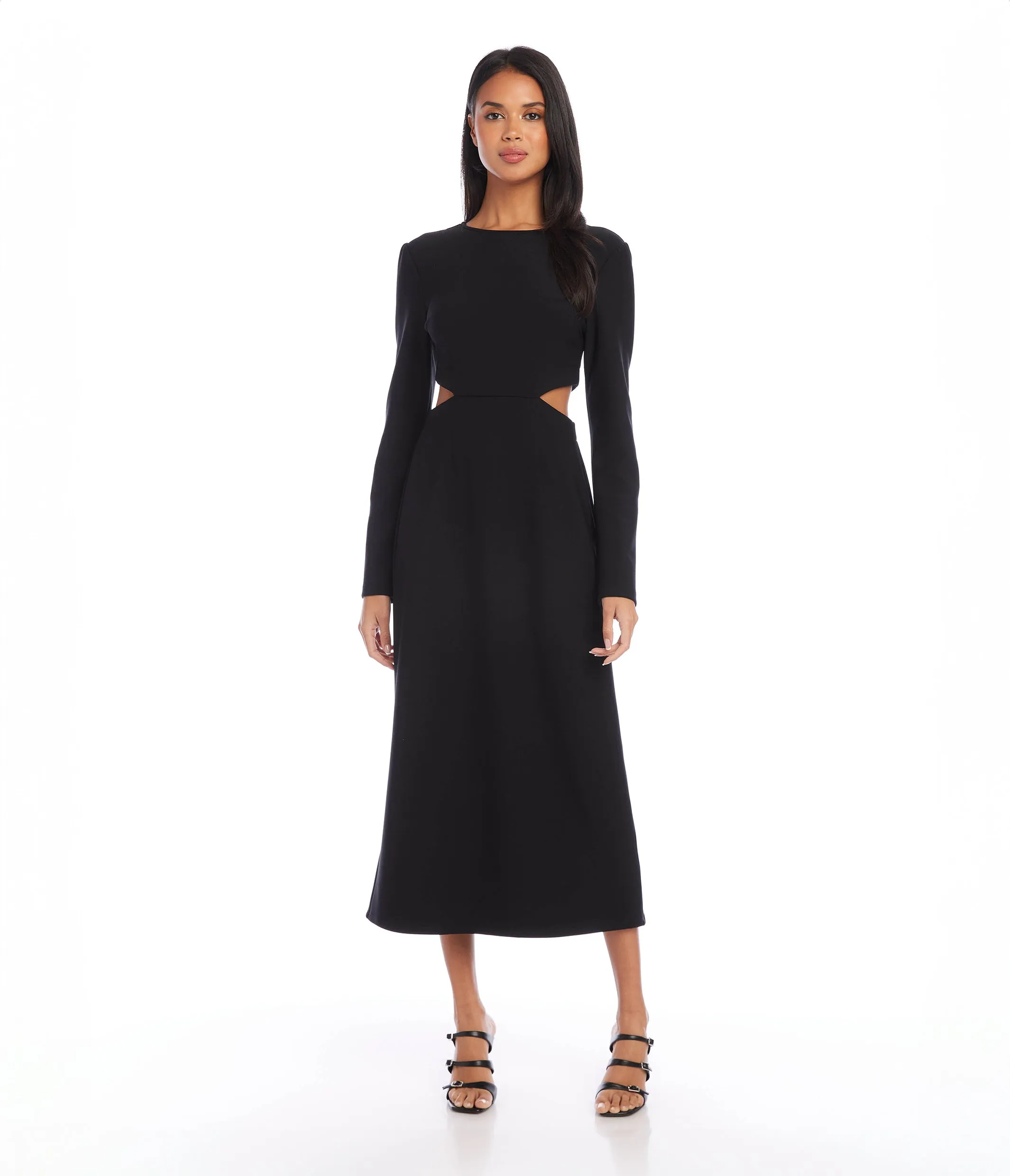 Cutout Midi Dress Casual Comfort Wear