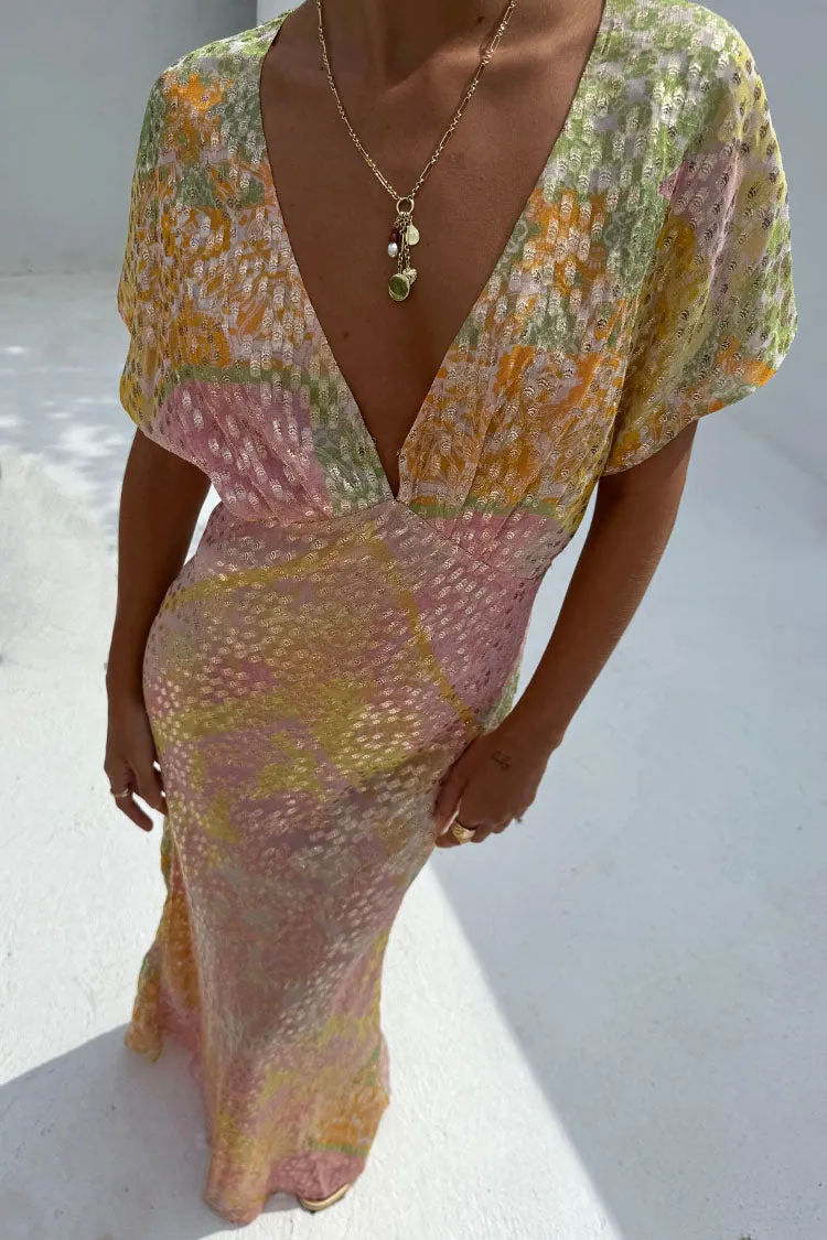 Vacation Vibe Graduation-Event Pink Boho Elodie Dress