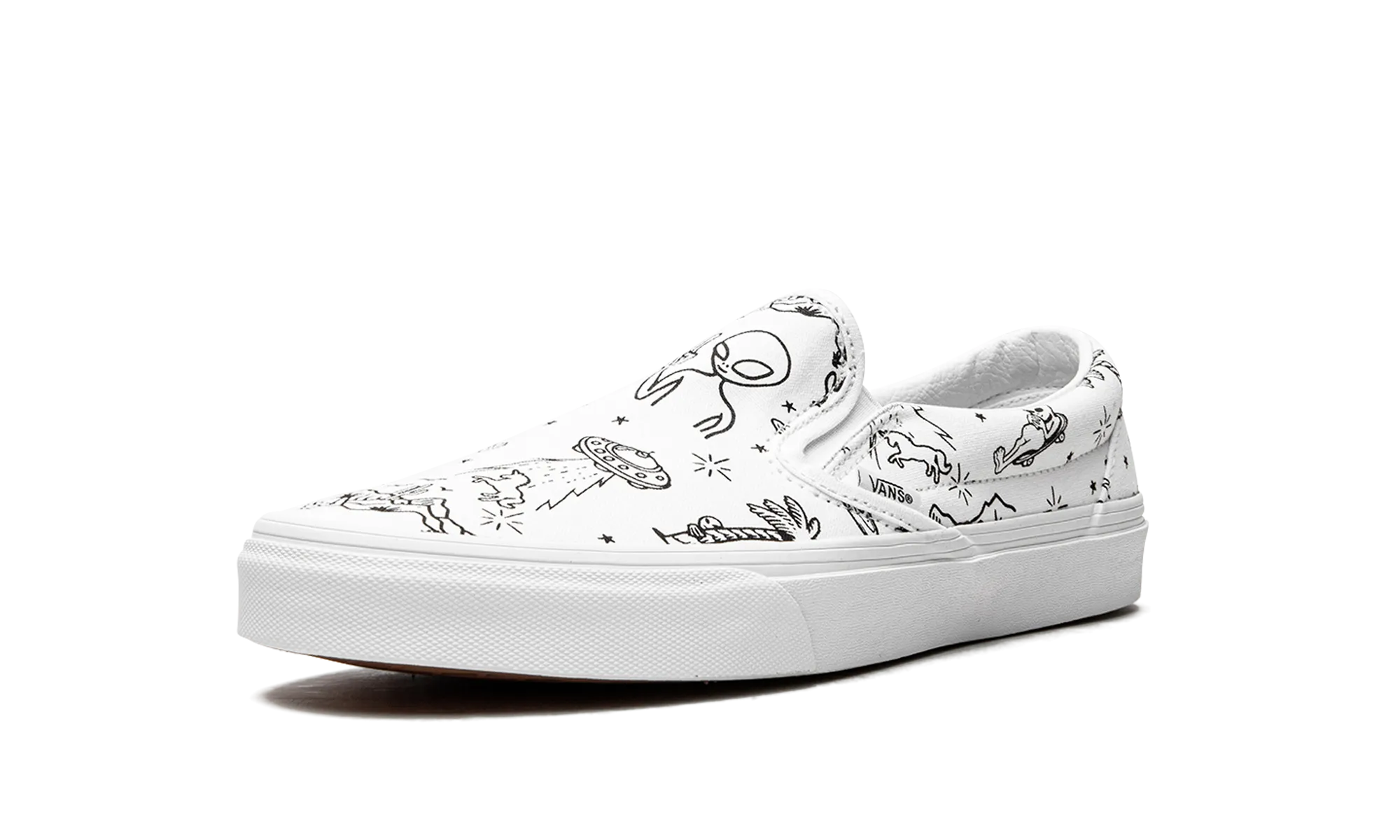 Easy Clean Cushioned Footbed Classic Slip-On "UFO - U-Paint"