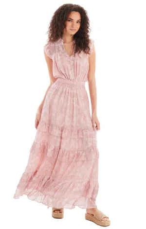Hazel Maxi Dress Blush Glow Effortless Look
