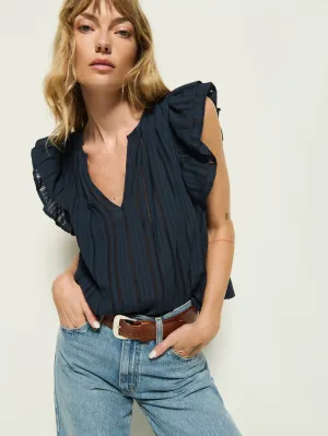 Claudia Flutter Top Weekend Comfort Wear