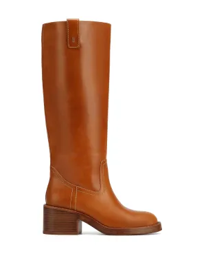 Claudia Tan Leather Comfortable Wear Ski Lodge