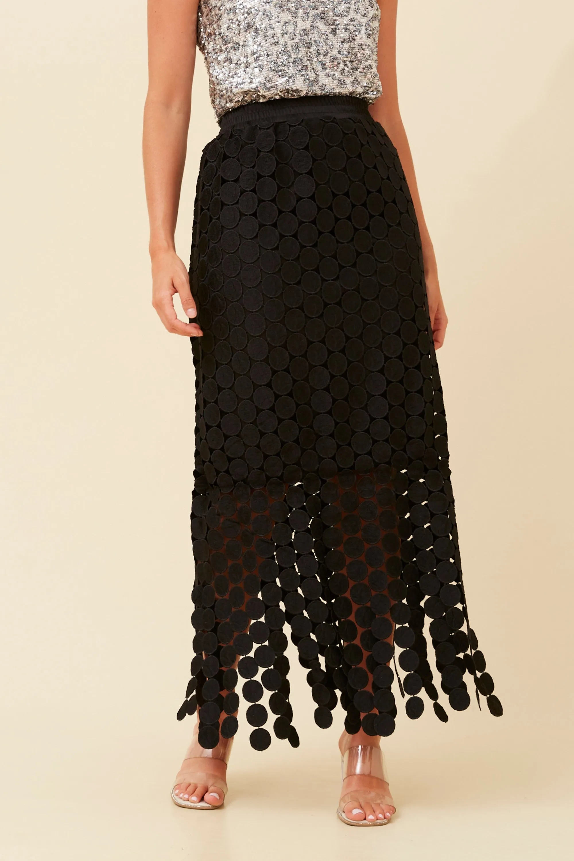 ZELIA FRINGE MAXI SKIRT Reimagined Classic Relaxed Style