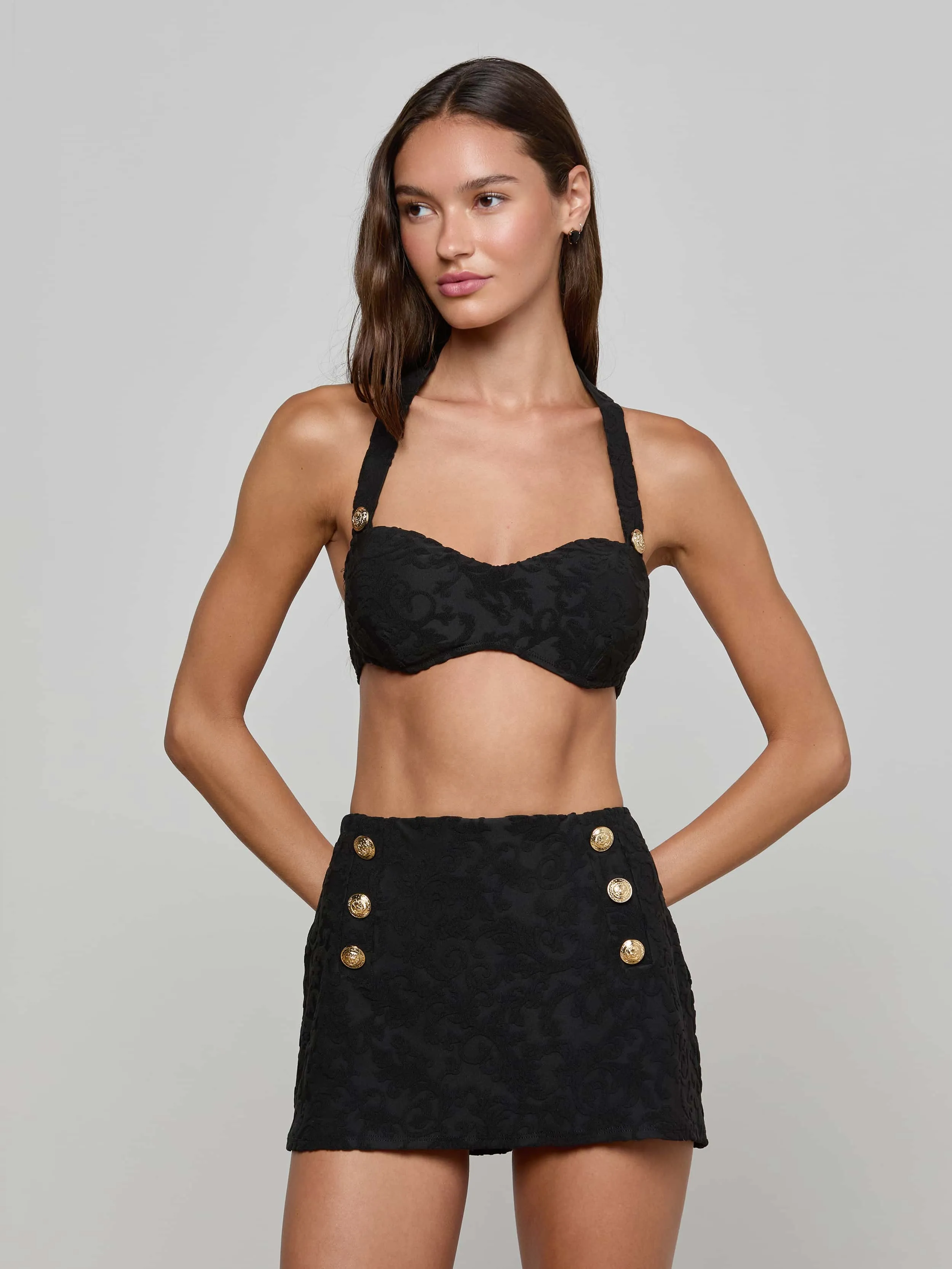 Coco Swim Skirt Ruffled-Edges