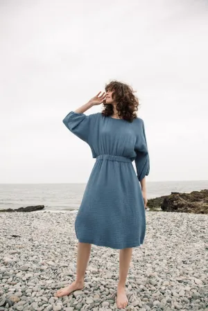 Ezili Organic Cotton Dress in Pewter by HANNAH BEAUMONT Garden-Party