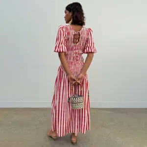 Red Stripe Nara Dress Fashion-Forward Fit