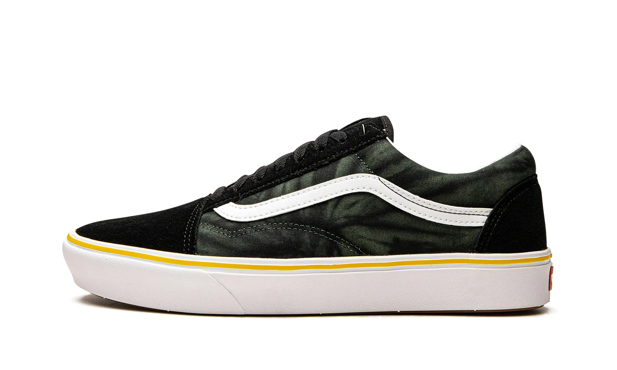 Non Slip Groove Pattern Foot Cushion Comfycush Old Skool "Black Tie-Dye"