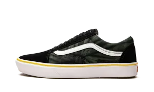 Non Slip Groove Pattern Foot Cushion Comfycush Old Skool "Black Tie-Dye"