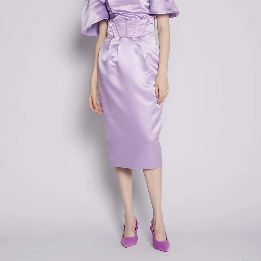 Corset Midi Skirt Structured silhouette