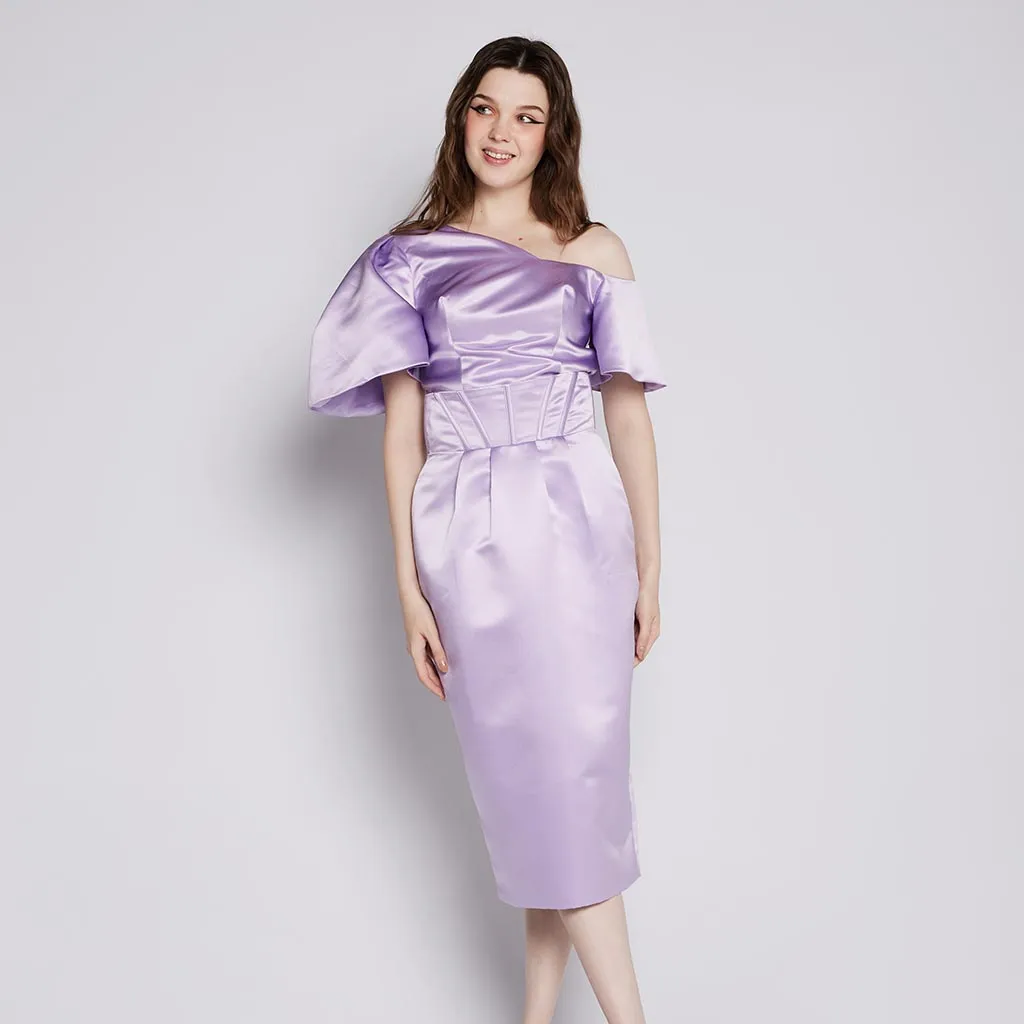 Subtle Finish Corset Midi Skirt