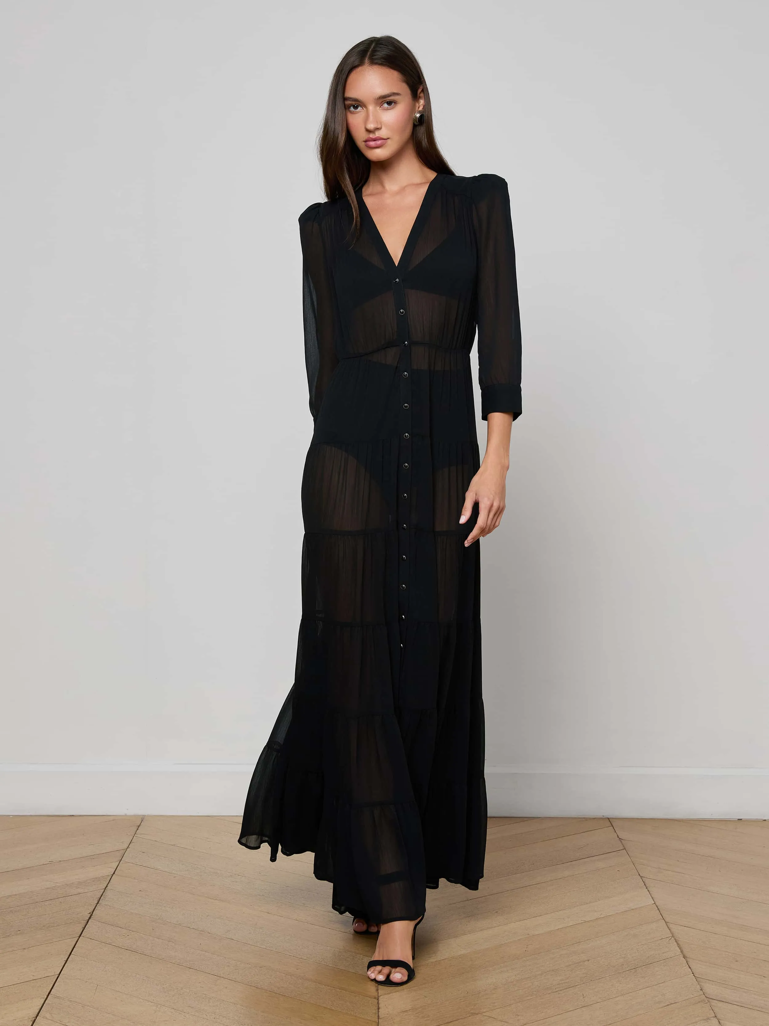 DeepPocketStyle Chic Spirit Seraphina Tiered Maxi Dress
