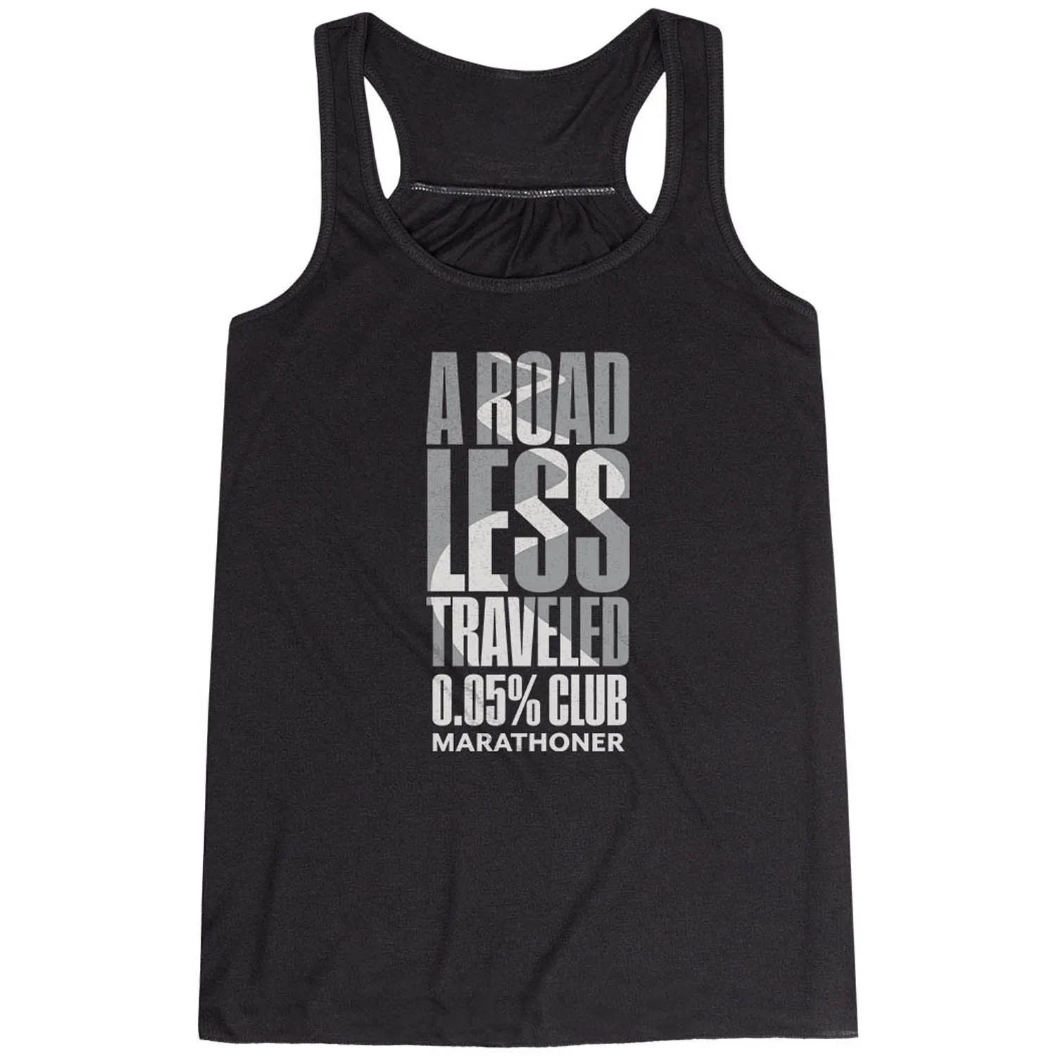Amphibious long lasting durability Flowy Racerback Tank Top - A Road Less Traveled - Marathoner