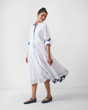 Cool Structure Classic Move Puritsu Shirt Dress - White