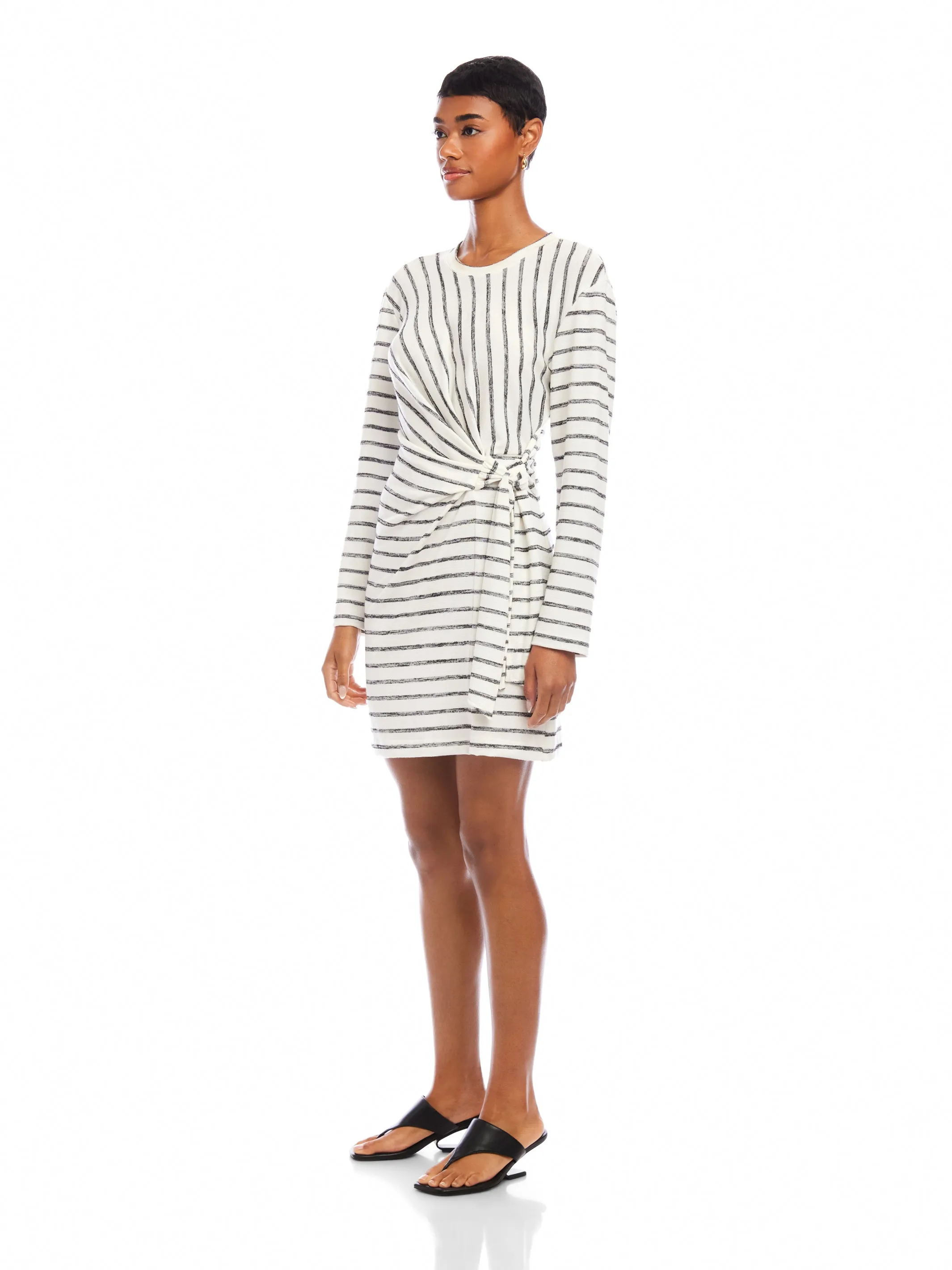 Darla Side-Knot Dress High-Neck Warm Base