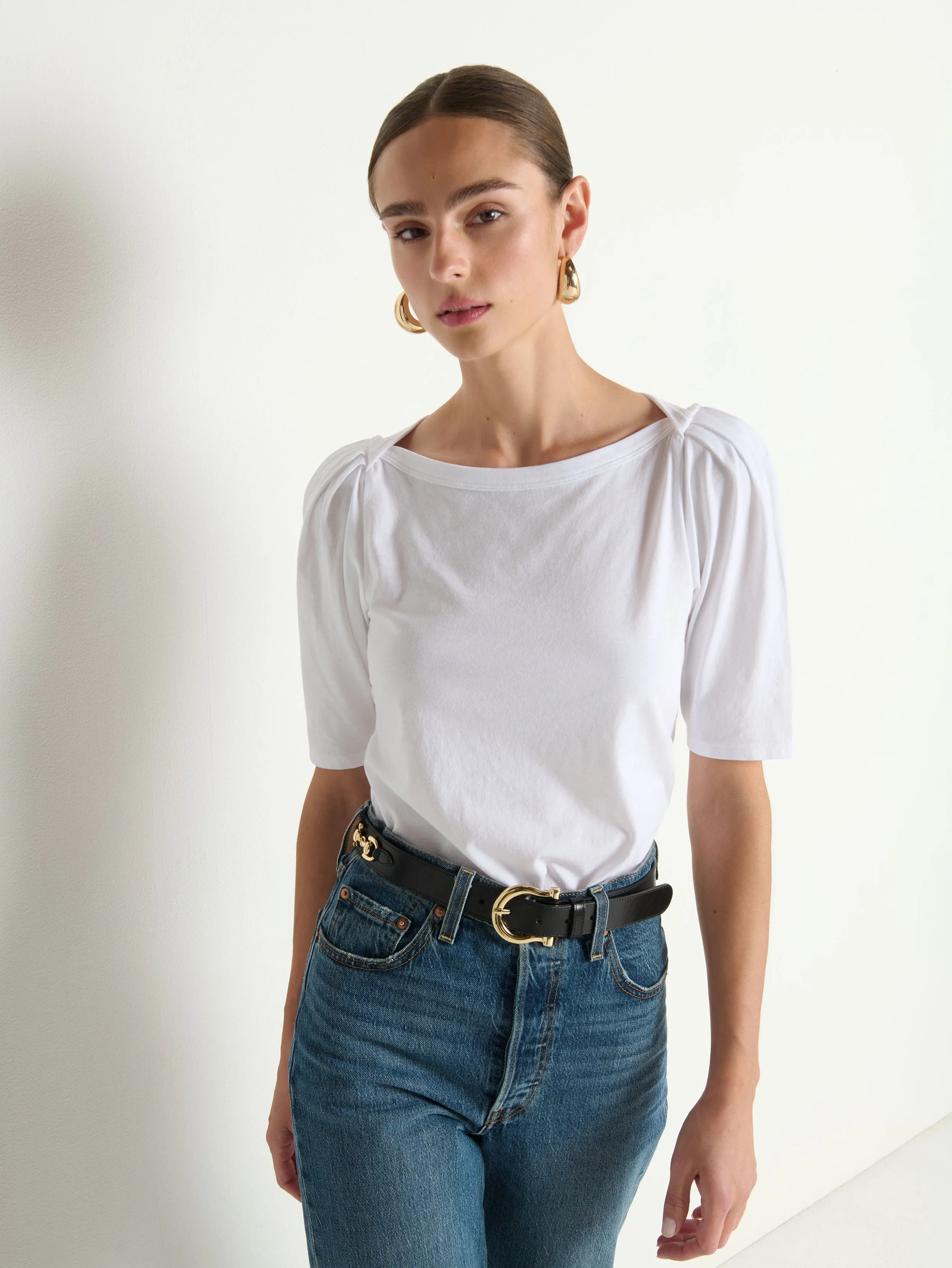 Deana Tee Layered Collar All-Purpose Comfort