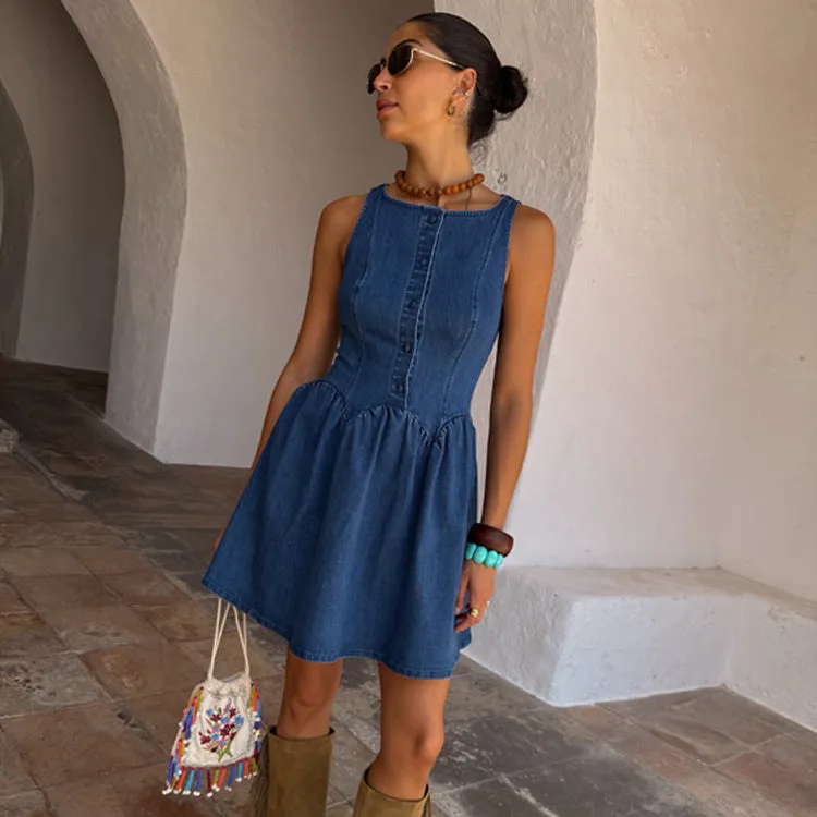 Denim Mini Monika Dress Work Ready