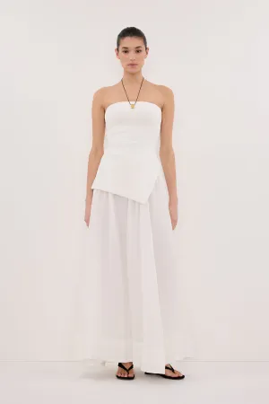 understated look LAYNE WHITE RAMIE MAXI SKIRT