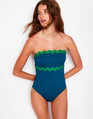 Non Irritating Tags Giant Rik Rak Swimsuit-Oceanside