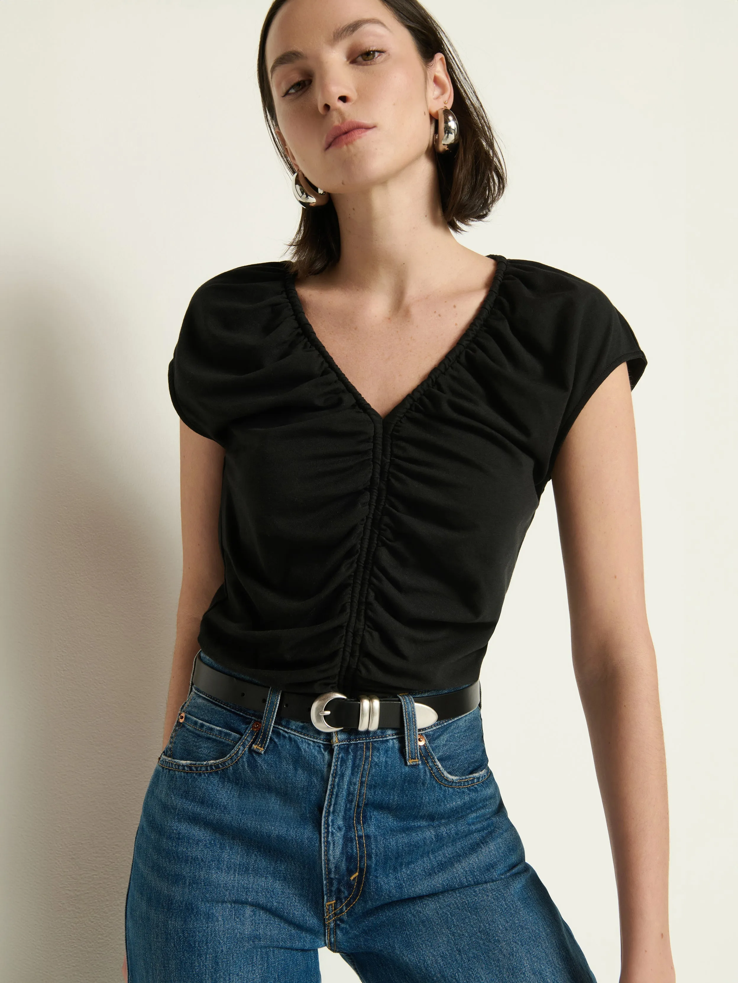 Comfy Layering Dona V-Neck Top