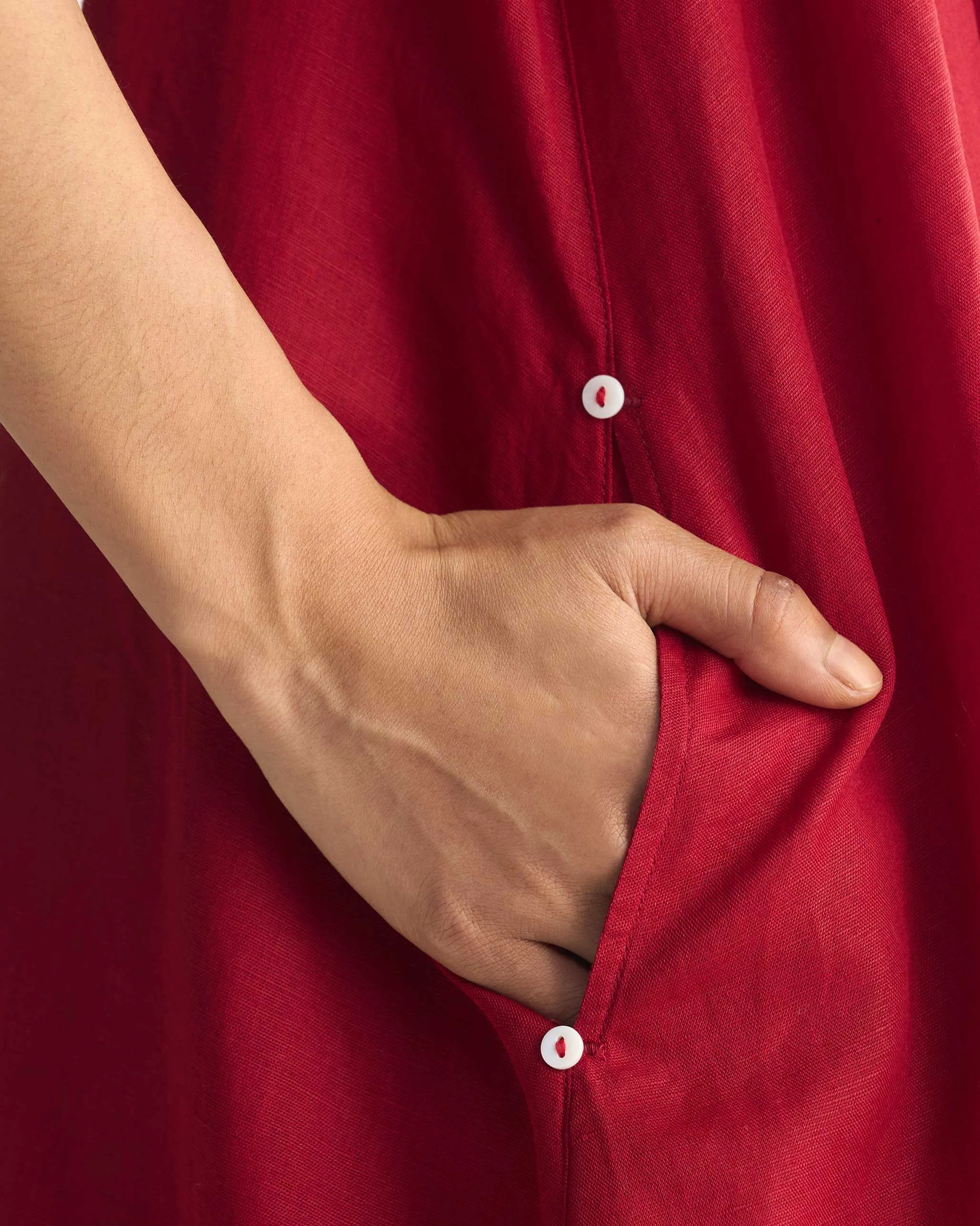 Double Layer Dress - Red everyday elegance Romantic Style