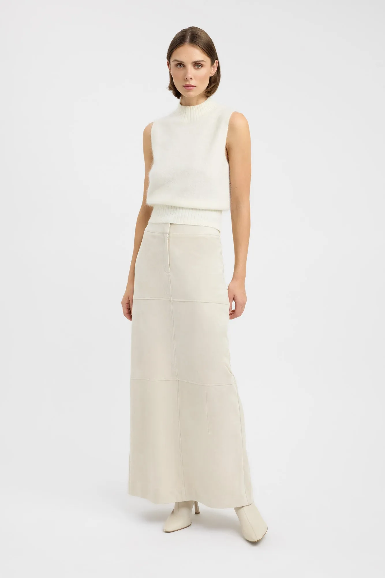 Suki Maxi Skirt Linen Cotton Mix Bold Print