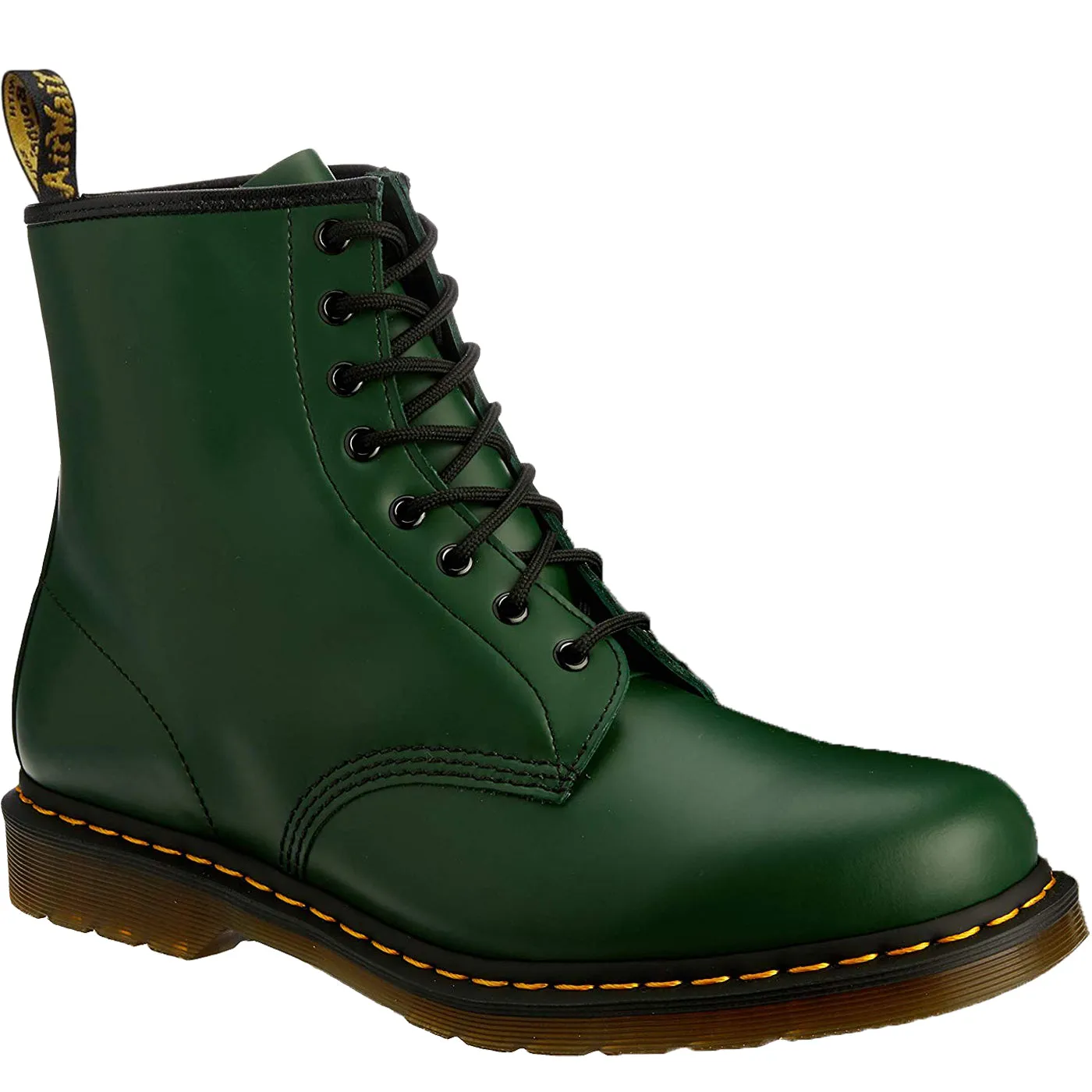 Soft Padding Dr. Martens 1460 Smooth Leather Unisex Ankle Green Boots