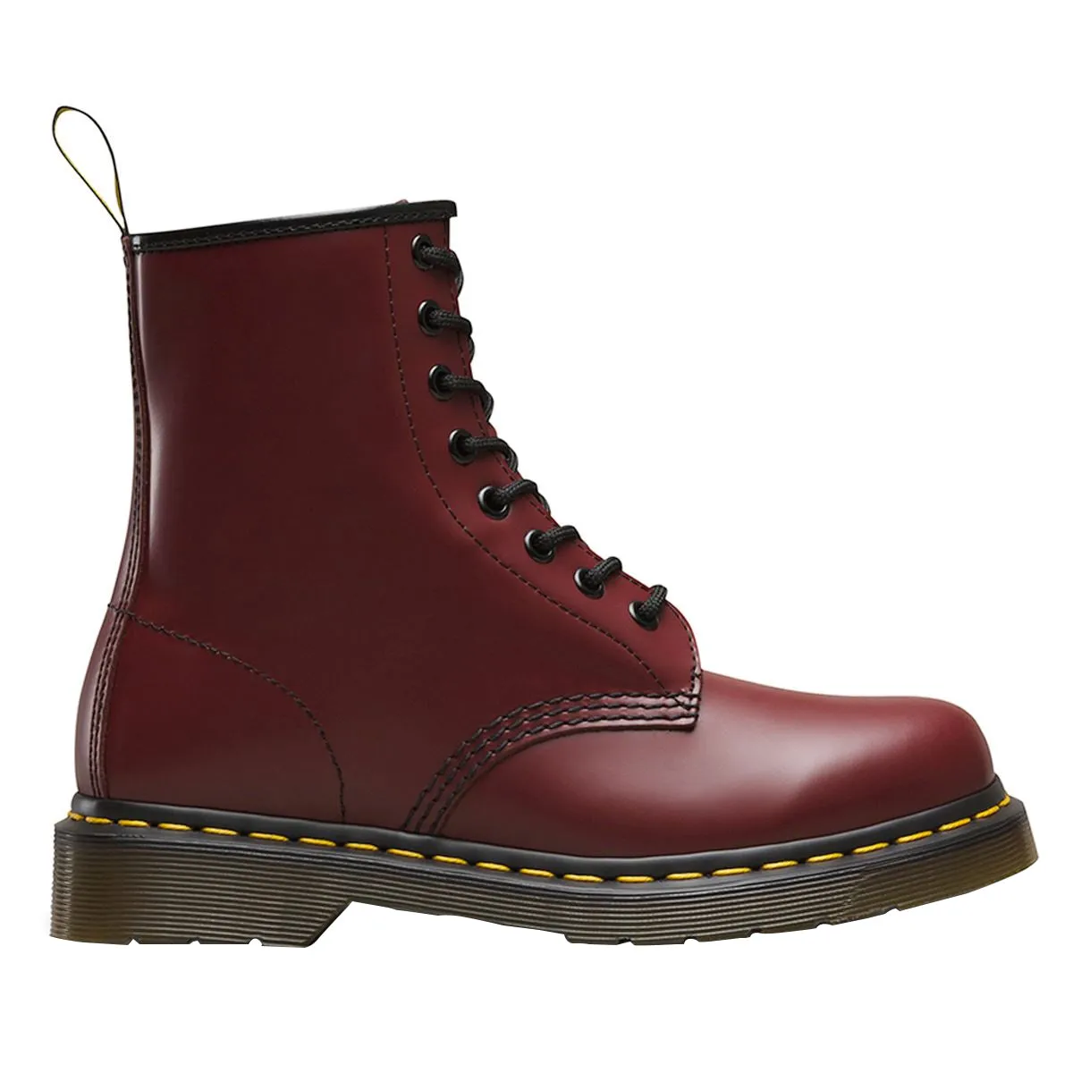 Thermal Core Windy Weather Cold-resistant Dr. Martens 1460 Smooth Leather Unisex Ankle Red Boots