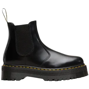 Footbed Dr. Martens 2976 Quad Polished Smooth Unisex Black Chelsea Boots