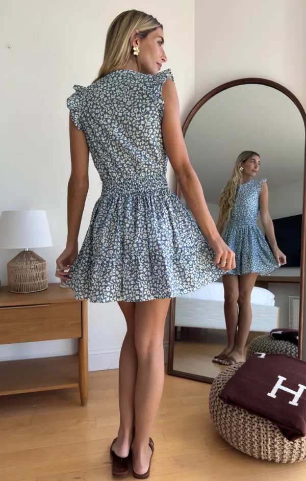 Dreamy Daisy Flutter Sleeve Mini Sporty-Look