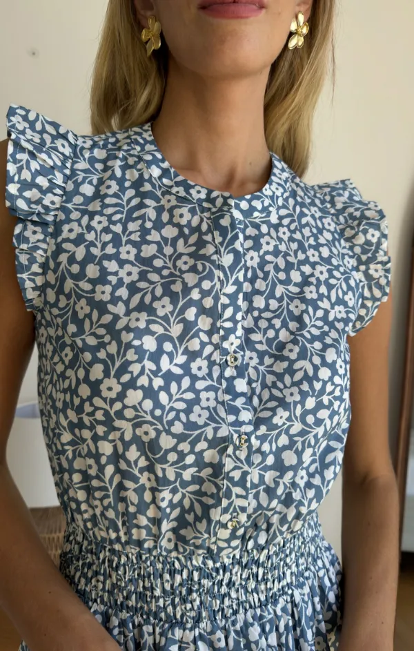 Light Fabrication Dreamy Daisy Flutter Sleeve Mini